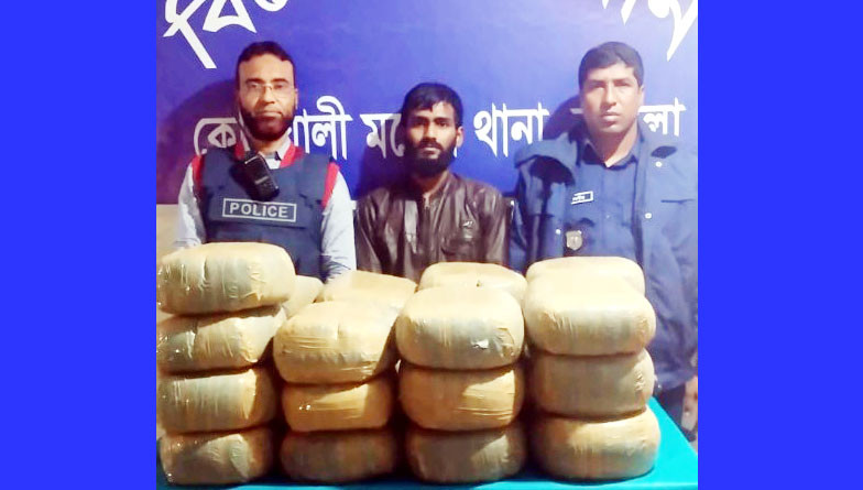 কুমিল্লায় ৫০ কেজি গাঁজাসহ গ্রেফতার ১